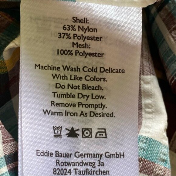 NWOT‎ Eddie Bauer Men's Classic Fit Short-Sleeved Button-Down Shirt Size XL - Picture 7 of 8